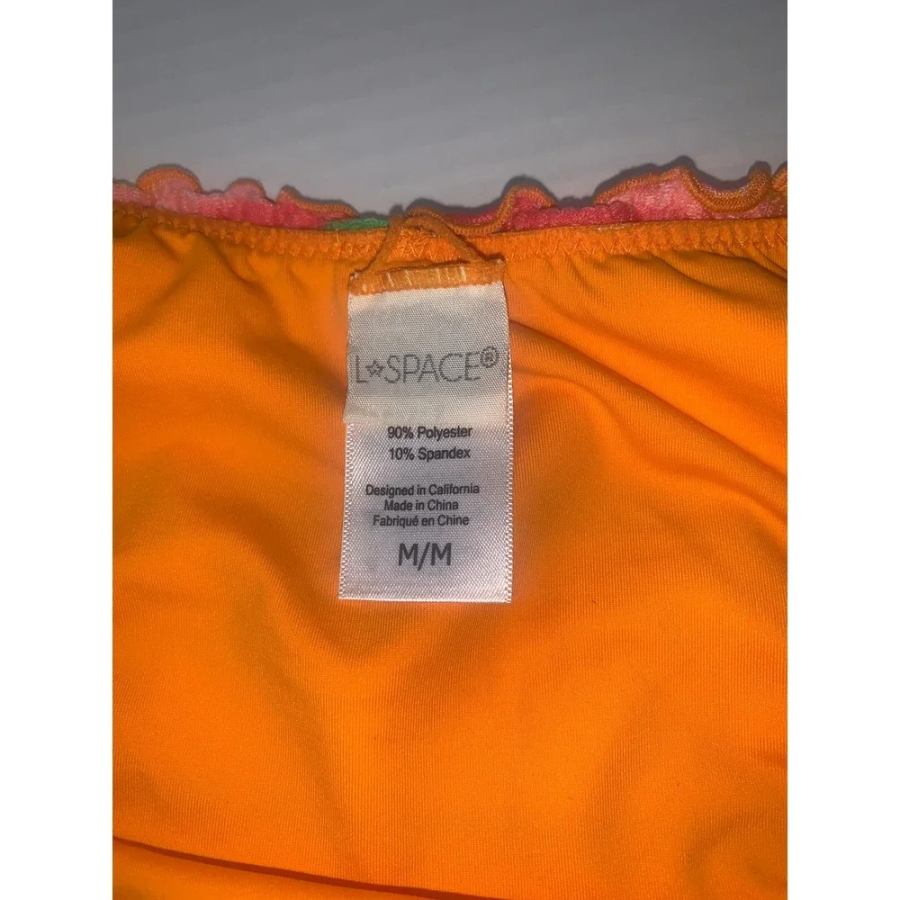 L*SPACE Under the Sun Bitsy Bikini Bottoms Tie Side Medium